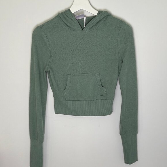 Cozy plush green UO hoodie - Picture 2 of 4
